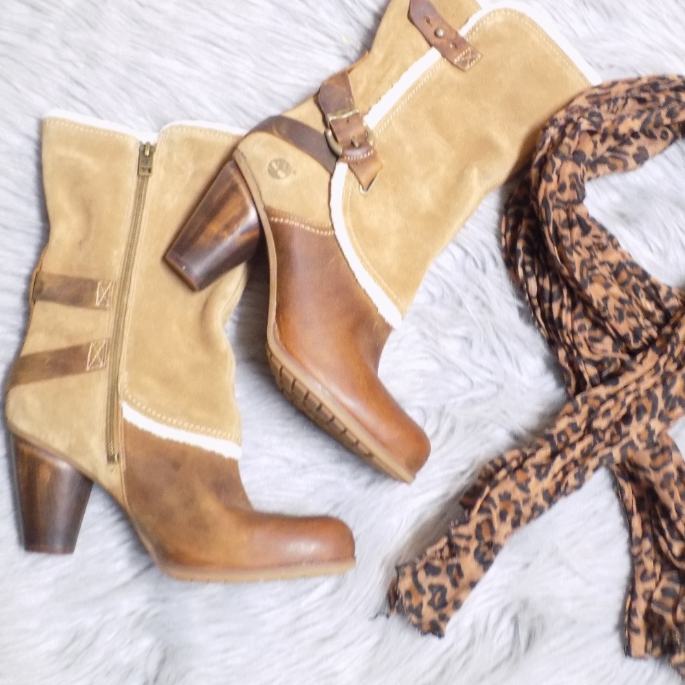 Timberland Fall Heel Buckle Boots